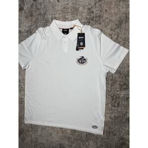 Hugo Boss BOSS X NFL Patriots Punter Polo Sz XXXL Cotton White NWT Superball
